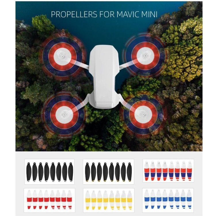8 PCS/Set Sunnylife 4726F Low Noise Quick-release Wing Propellers for DJI Mini 2, For DJI Mini 2 Gold, For DJI Mini 2 Silver - Image 4