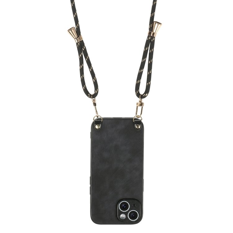 Vintage Leather PC Back Cover Phone Case with Crossbody Strap, For iPhone 12 mini, For iPhone 11 Pro Max, For iPhone 11, For iPhone 11 Pro, For iPhone XR, For iPhone XS Max, For iPhone 7 / 8 / SE 2022 / SE 2020, For iPhone X / XS - Image 3