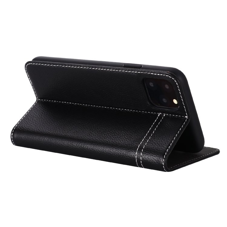 GEBEI Top-grain Leather Horizontal Flip Protective Case with Holder & Card Slots, For iPhone 11, For iPhone 11 Pro, For iPhone 11 Pro Max, For iPhone XS / X, For iPhone XR, For iPhone XS Max, For Galaxy Note 10, For Galaxy Note 10+ - Image 5
