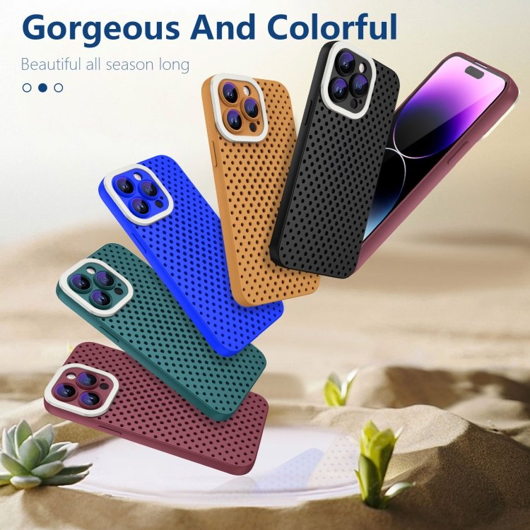 Hollow Heat Dissipation TPU Phone Case, For iPhone 14 Plus, For iPhone 14, For iPhone 14 Pro, For iPhone 14 Pro Max, For iPhone SE 2022 / 2020 / 8 / 7, For iPhone 13 Pro Max, For iPhone 13 Pro, For iPhone 13, For iPhone 12, For iPhone 12 Pro Max - Image 7