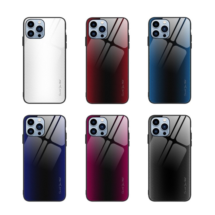 Texture Gradient Glass TPU Phone Case, For iPhone 15 Pro Max, For iPhone 15 Pro, For iPhone 15 Plus, For iPhone 15 - Image 2