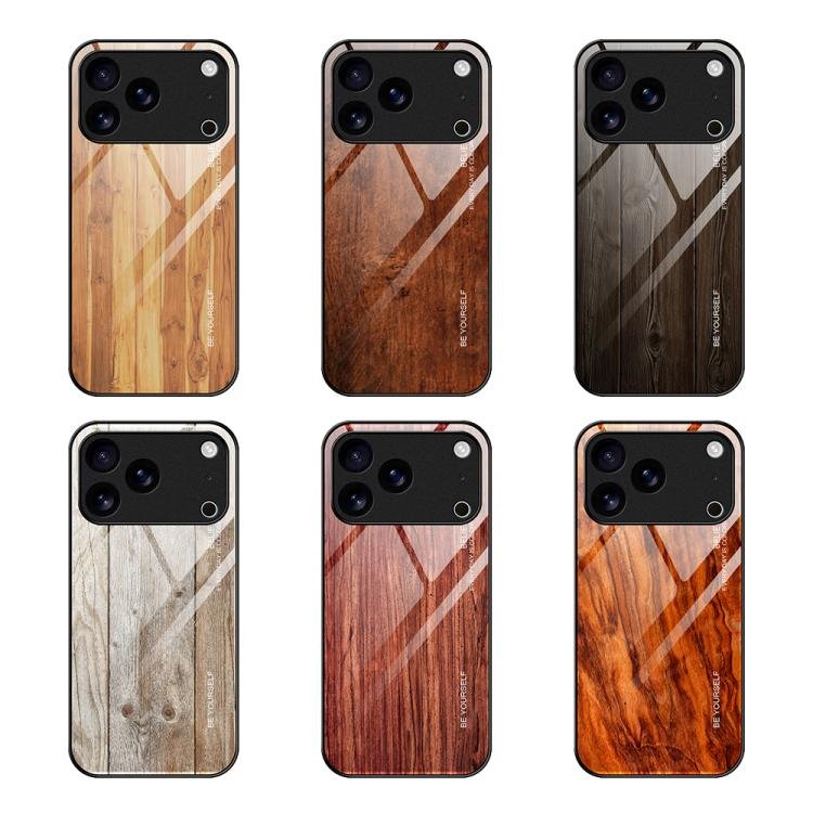 Wood Grain Glass Phone Case, For iPhone 17 Pro Max, For iPhone 17 Pro, For iPhone 17, For iPhone Air, For iPhone 16 Pro Max, For iPhone 16 Pro, For iPhone 16 Plus, For iPhone 16 - Image 2