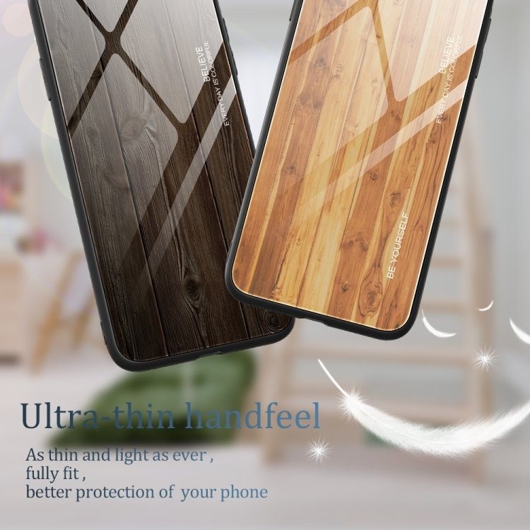 Wood Grain Glass Phone Case, For iPhone 15 Pro Max, For iPhone 15 Pro, For iPhone 15 Plus, For iPhone 15 - Image 3