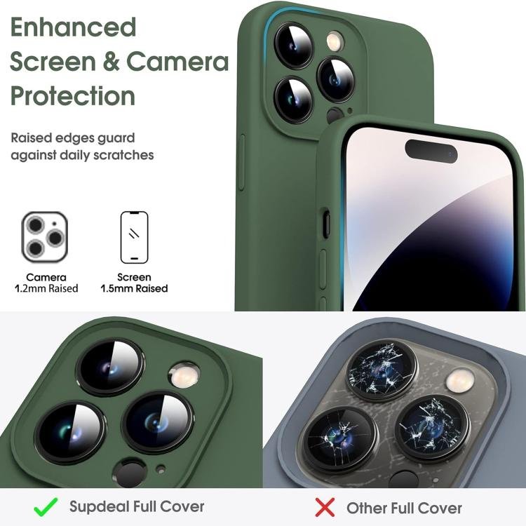 Microfiber Liquid Silicone Shockproof Phone Case, For iPhone 17 Pro Max, For iPhone 17 Pro, For iPhone 17, For iPhone 16 Pro Max, For iPhone 16 Pro, For iPhone 16 Plus, For iPhone 16, For iPhone 15 Pro Max, For iPhone 15 Pro - Image 2
