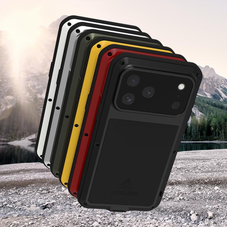 LOVE MEI Metal Shockproof Life Waterproof Dustproof Phone Case, For iPhone 17 Pro Max, For iPhone 17 Pro, For iPhone 17, For iPhone 16 Pro Max, For iPhone 16 Pro, For iPhone 16, For iPhone 15 Pro Max, For iPhone 15 Pro - Image 2