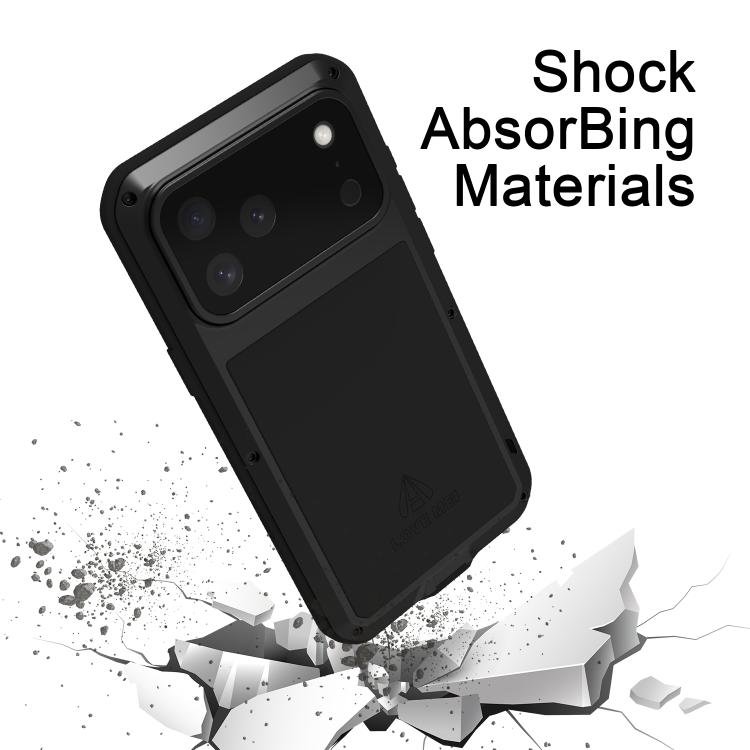 LOVE MEI Metal Shockproof Life Waterproof Dustproof Phone Case, For iPhone 17 Pro Max, For iPhone 17 Pro, For iPhone 17, For iPhone 16 Pro Max, For iPhone 16 Pro, For iPhone 16, For iPhone 15 Pro Max, For iPhone 15 Pro - Image 5