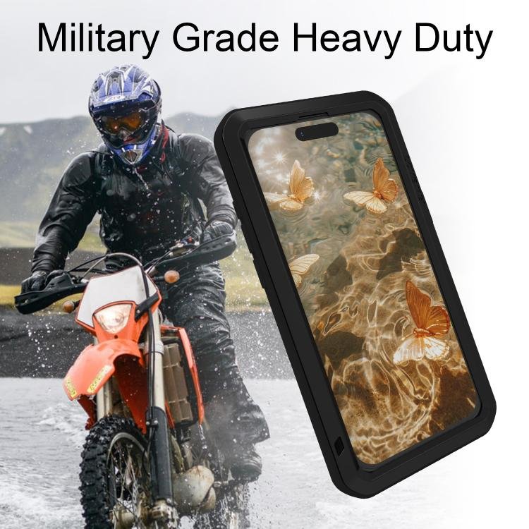 LOVE MEI Metal Shockproof Life Waterproof Dustproof Phone Case, For iPhone 17 Pro Max, For iPhone 17 Pro, For iPhone 17, For iPhone 16 Pro Max, For iPhone 16 Pro, For iPhone 16, For iPhone 15 Pro Max, For iPhone 15 Pro - Image 6