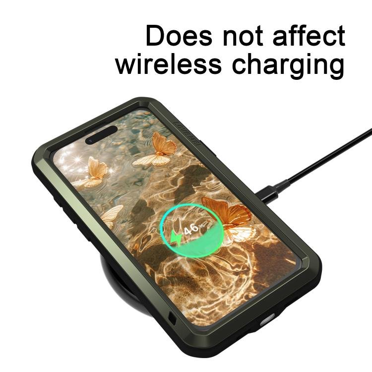 LOVE MEI Metal Shockproof Life Waterproof Dustproof Phone Case, For iPhone 17 Pro Max, For iPhone 17 Pro, For iPhone 17, For iPhone 16 Pro Max, For iPhone 16 Pro, For iPhone 16, For iPhone 15 Pro Max, For iPhone 15 Pro - Image 9