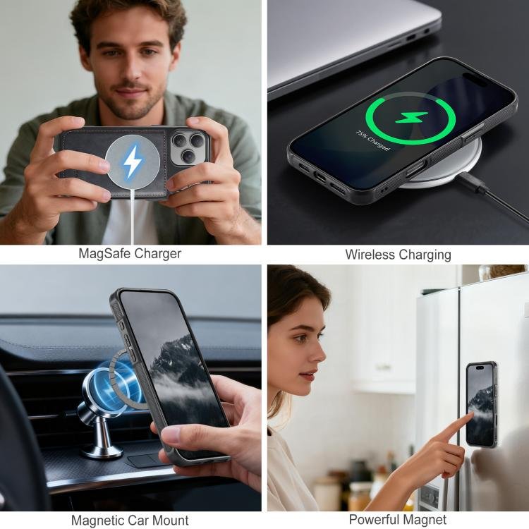 AutSpace A05 2 in 1 Retro Calf Texture MagSafe Magnetic Phone Case, For iPhone 17 Pro Max, For iPhone 17 Pro, For iPhone 17, For iPhone Air, For iPhone 16e, For iPhone 16 Pro Max, For iPhone 16 Pro, For iPhone 16 Plus, For iPhone 16, For iPhone 15 Pro ... - Image 7