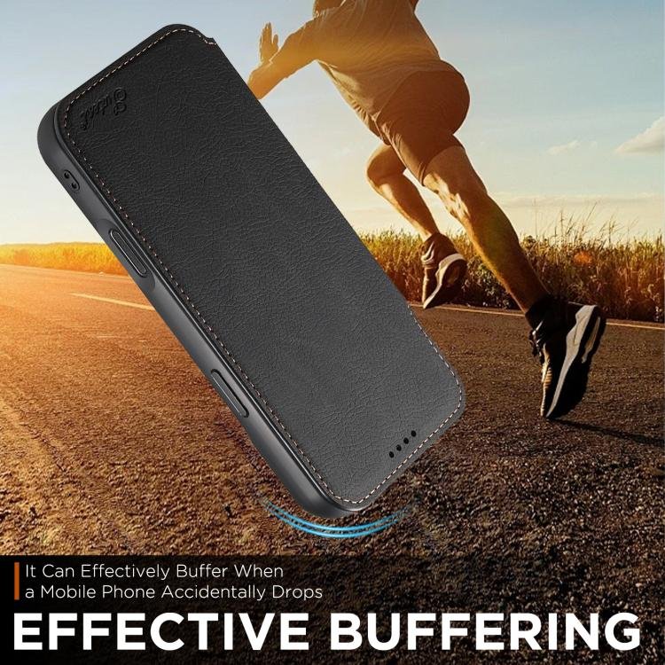 Suteni J06 Retro Matte Litchi Texture Leather MagSafe Phone Case, For iPhone 17 Pro Max, For iPhone 17 Pro, For iPhone 17, For iPhone Air, For iPhone 16 Pro Max, For iPhone 16 Pro, For iPhone 16 Plus, For iPhone 16, For iPhone 15 Pro Max... - Image 6