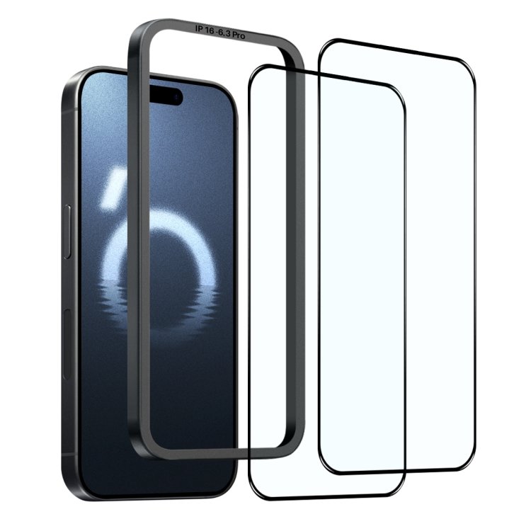 NORTHJO 2pcs A++ Tempered Glass Film with Installation Frame, For iPhone 16 Pro Max, For iPhone 16 Pro, For iPhone 16 Plus, For iPhone 16, For iPhone 15 Pro Max, For iPhone 15 Pro, For iPhone 15 Plus, For iPhone 15, For iPhone 14 Plus, For iPhone 14... - Image 2
