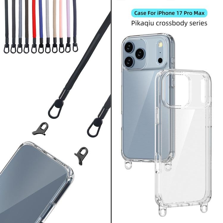 Kalebol Minimalist High Transparency Multi Color Lanyard Hole Phone Case, For iPhone 17 Pro Max, For iPhone 17 Pro, For iPhone 17, For iPhone Air, For iPhone 16e, For iPhone 16 Pro Max, For iPhone 16 Pro, For iPhone 16 Plus, For iPhone 16... - Image 8