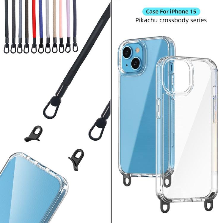 Kalebol Minimalist High Transparency Multi Color Lanyard Hole Phone Case, For iPhone 15, For iPhone 14 Plus, For iPhone 14, For iPhone 14 Pro, For iPhone 14 Pro Max, For iPhone 13 Pro Max, For iPhone 13 Pro, For iPhone 13 - Image 11