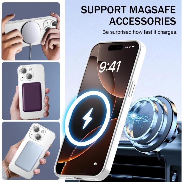 Ultra thin Metallic TPU MagSafe Phone Case with Lens Film, For iPhone 14 Plus, For iPhone 14, For iPhone 14 Pro, For iPhone 14 Pro Max, For iPhone 13 Pro Max, For iPhone 13 Pro, For iPhone 13 - Image 2