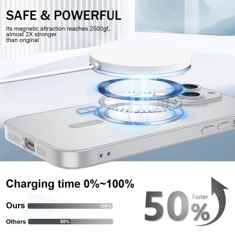 Ultra thin Metallic TPU MagSafe Phone Case with Lens Film, For iPhone 14 Plus, For iPhone 14, For iPhone 14 Pro, For iPhone 14 Pro Max, For iPhone 13 Pro Max, For iPhone 13 Pro, For iPhone 13 - Image 4