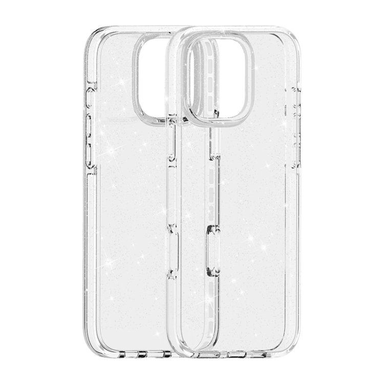 Dual Color Clear Glitter TPU + TPE Full Coverage Phone Case, For iPhone 17 Pro Max, For iPhone 17 Pro, For iPhone 17, For iPhone Air, For iPhone 16 Pro Max, For iPhone 16 Pro, For iPhone 16 Plus, For iPhone 16, For iPhone 15 Pro Max, For iPhone 15 Pro... - Image 3