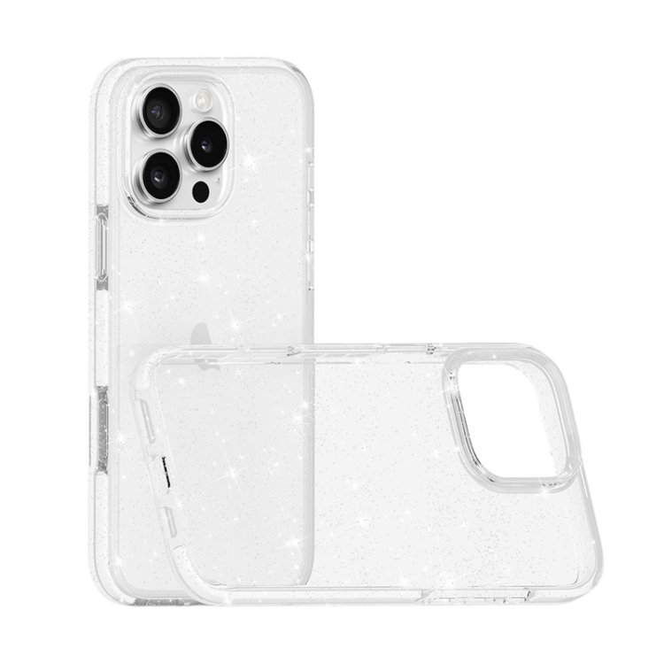 Dual Color Clear Glitter TPU + TPE Full Coverage Phone Case, For iPhone 17 Pro Max, For iPhone 17 Pro, For iPhone 17, For iPhone Air, For iPhone 16 Pro Max, For iPhone 16 Pro, For iPhone 16 Plus, For iPhone 16, For iPhone 15 Pro Max, For iPhone 15 Pro... - Image 5